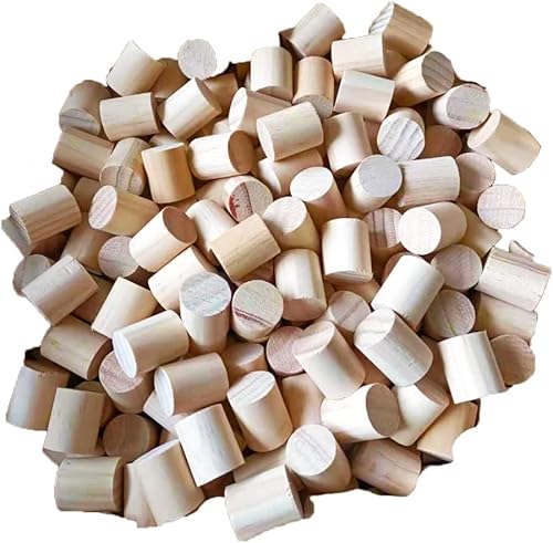 Miniatura 6 de Paquete de 4 elevadores de madera para muebles de 2 pulgadas de altura extra, patas redondas de madera natural para elevar pies sólidos, extensor de