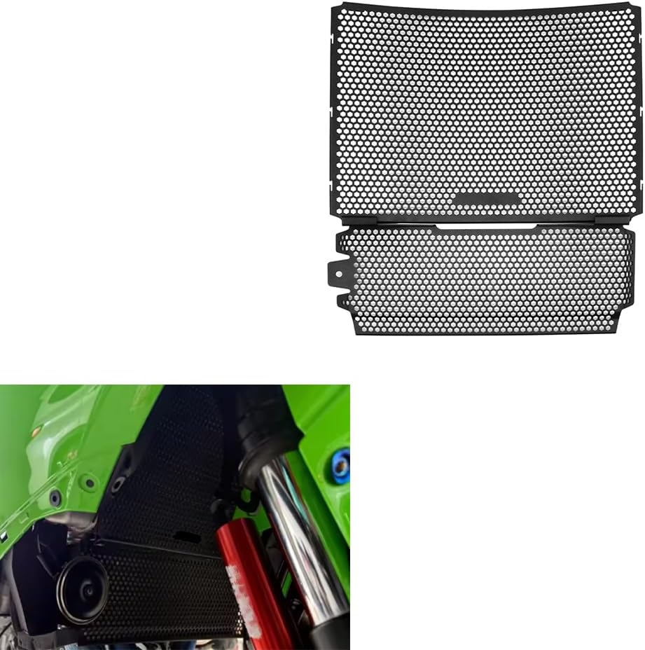 Motorcycle Oil Cooler Protector Radiator Grille Guard Cover Protector for Kawasaki ZX-10R Performance 2021 2022 2023 2024