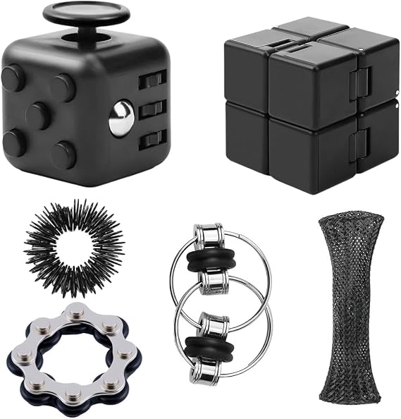 Fidget Cube 6 Pieces Anti-Stress Cube Toy Fidget Cube Anti-Stress Toy Infinity Cube for Children and Adults Stress Relief for Nervousness
