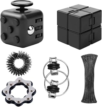 Fidget Cube 6 Pieces Anti-Stress Cube Toy Fidget Cube Anti-Stress Toy Infinity Cube for Children and Adults Stress Relief for Nervousness