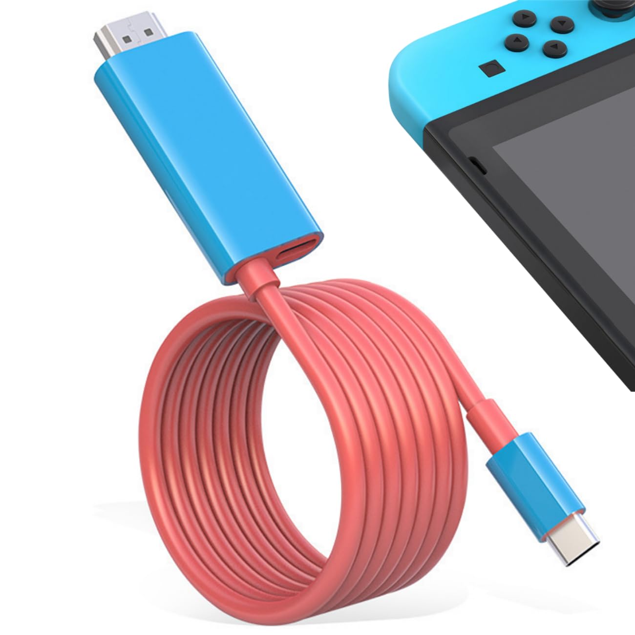 Mrhot Switch Combo HDMI ケーブル スイッチ ドック3in1 HDMI/Type-C/PD100W充電 ドック不要 パソコン/タブレット/その他各種機器対応 2m長さ