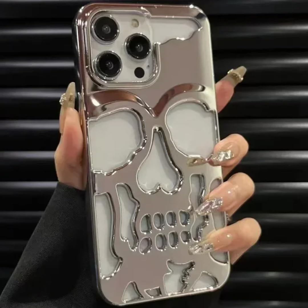 Coque iPhone 13 Pro mate plaqué argent au design ajouré minimaliste - 8