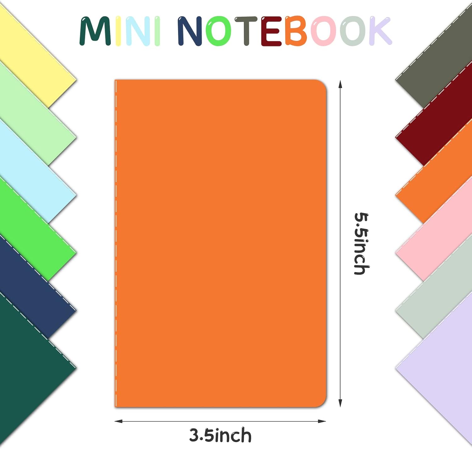 Small Notebooks 60 Pack Mini Notebooks bulk Pocket Notebooks set,journal bulk 3.5"x5.5" Colorful Cover Lined Notepad,30 Sheets/60 Pages