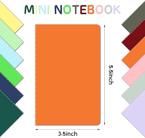 Paquete de 60 cuadernos pequeños, mini cuadernos de bolsillo a granel, diario a granel de 3.5 x 5.5 pulgadas, bloc de notas forrado con cubierta