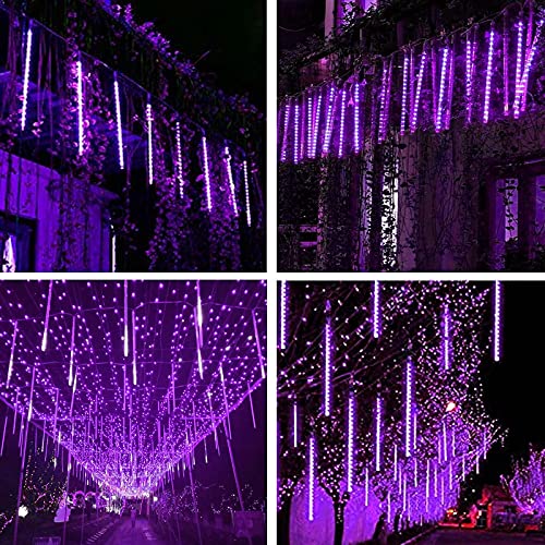 Yiqu Purple 2-Pack Extendable Meteor Shower Halloween Lights For Outdoor thumb #1