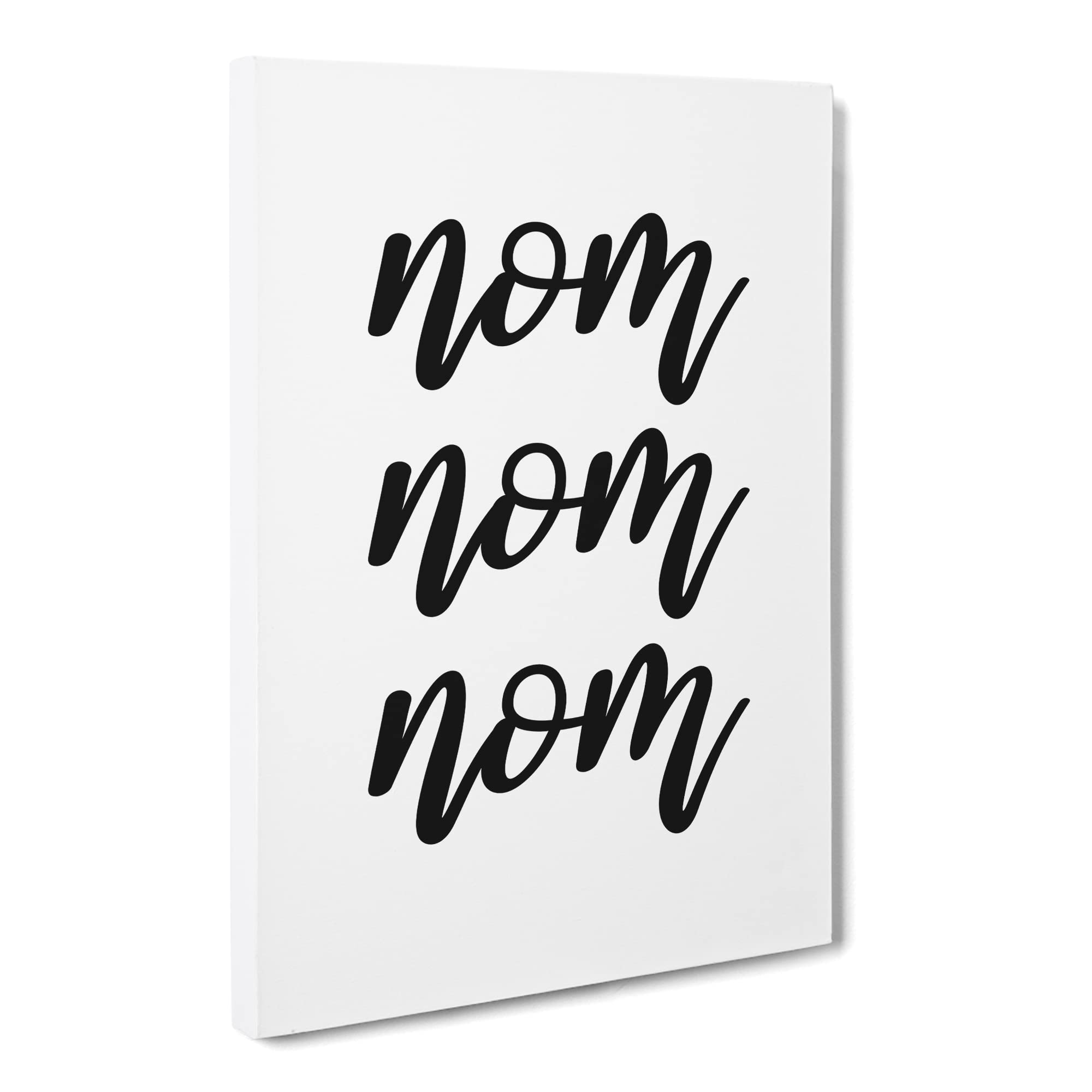 Nom V2 Typography Quote Canvas Print, Mixed, 25L x 50W cm