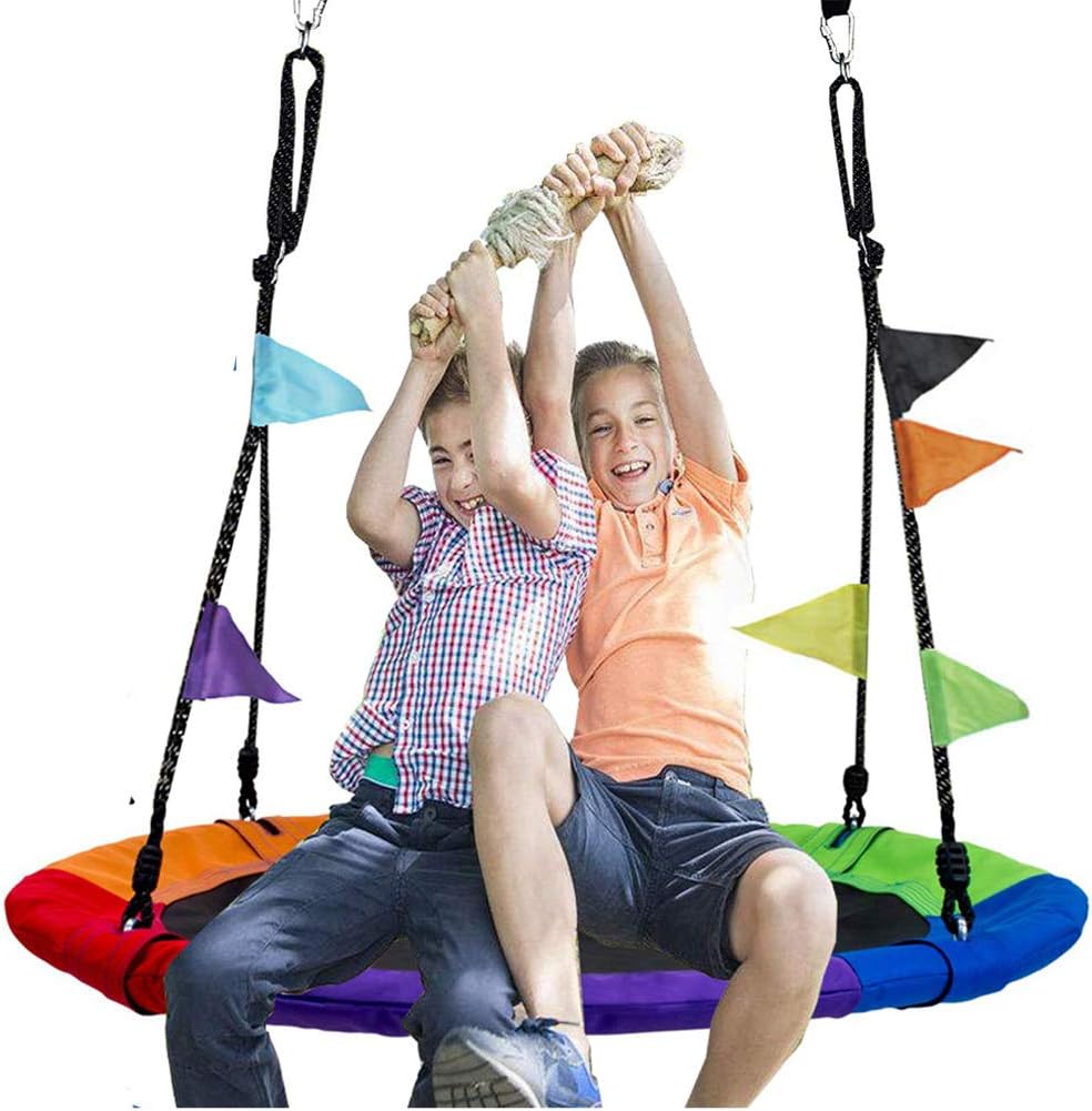 Jolitac Nest Swing 40inch, Multicolour, Durable Oxford Fabric, 120kg Max Weight, Outdoor Backyard Garden