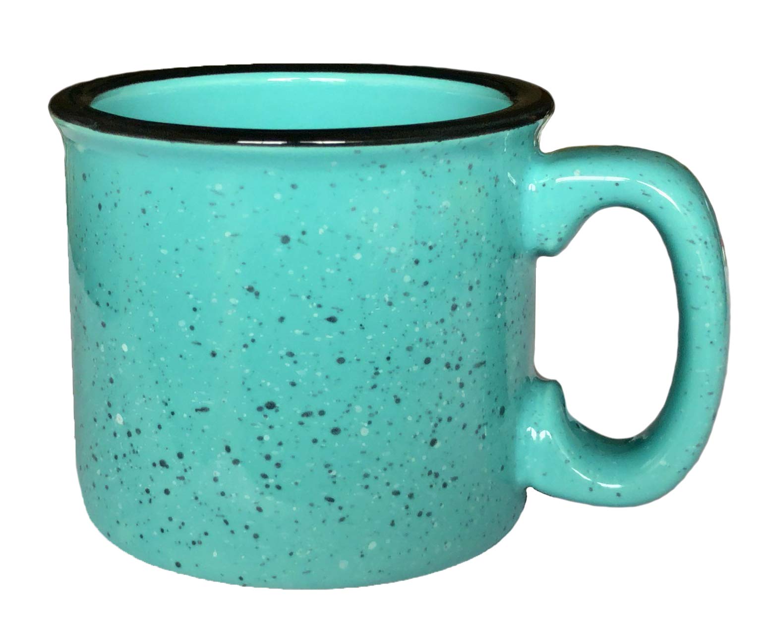 Marble Creek Ceramic Campfire Mug, 15oz - Set of 4 (Aqua)