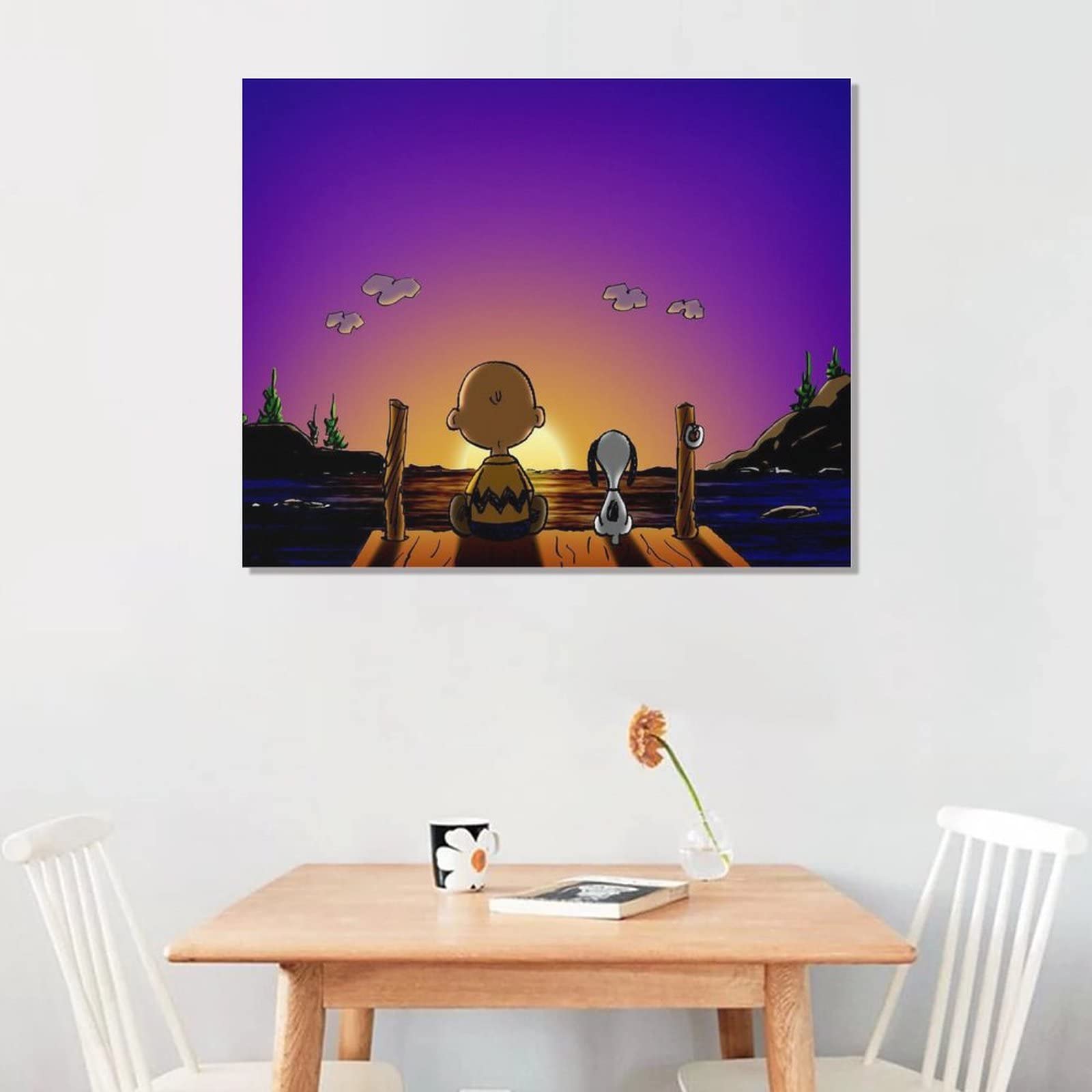 Amazon.co.jp: Snoopy スヌーピー 日本画 絵画 インテリア アート