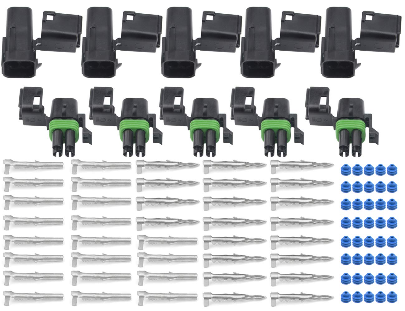 WMYCONGCONG 5 Sets 6-Pin Wasserdichte Auto Stecker - Elektrische Verbinder Für KFZ Anwendungen