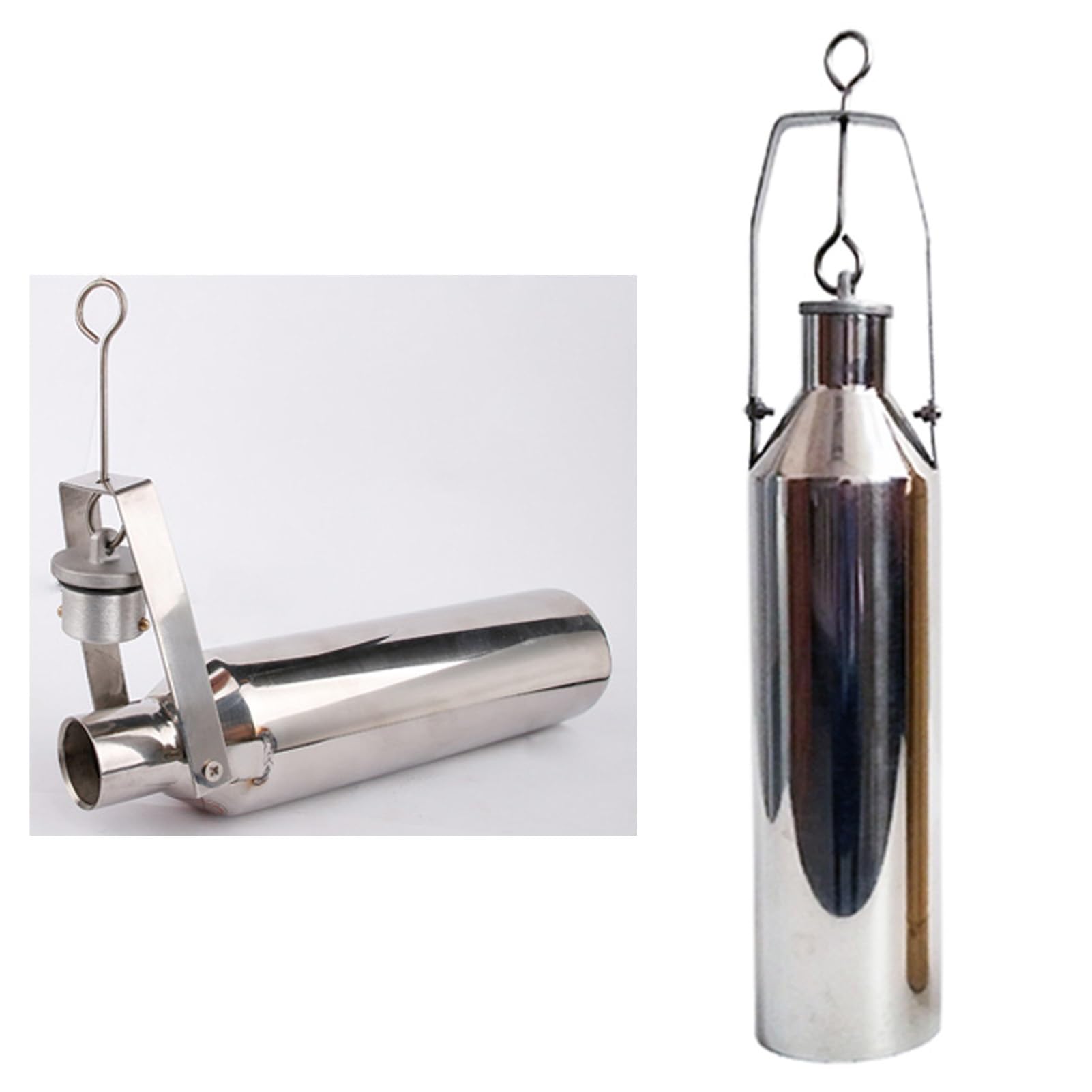 Dailify One Color Petrochemical Oil Sampling Bottle Metal, Refinery Sampler For Oil Sample Extraction, Industrial Fuel Detection Oil Liquid Collector Bucket(1000Ml)