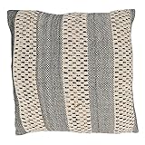 SARO LIFESTYLE Rustic Charm Striped Poly Filled Throw Pillow