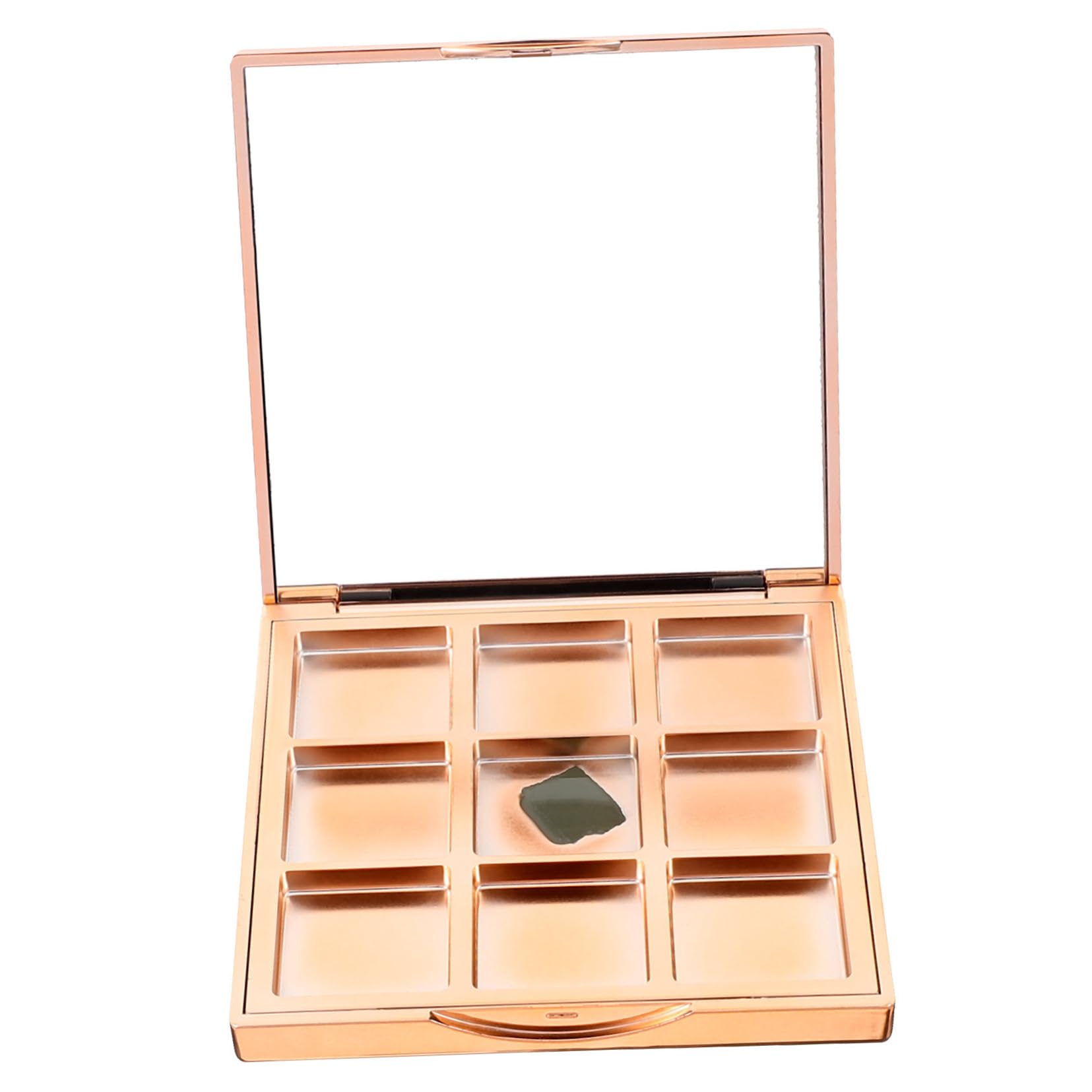 Healvian 5pezzi Palette Ombretti Vuota Con Scomparti Scatola Per Ombretti Design Sequins Quicksand Per Organizzazione Make-up e Viaggi e Leopardo