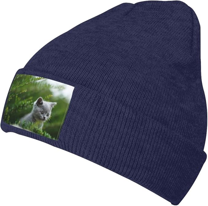 Amazon Co Jp ブリティッシュショートヘア 子猫 ニットキャップ ニット帽 ワッチキャップ 帽子 ビーニー 防風 男女兼用 ファッション