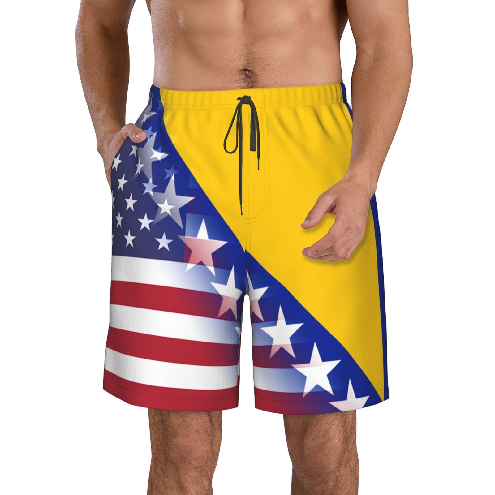 Short de bain homme drapeau du Népal pour le surf - 2