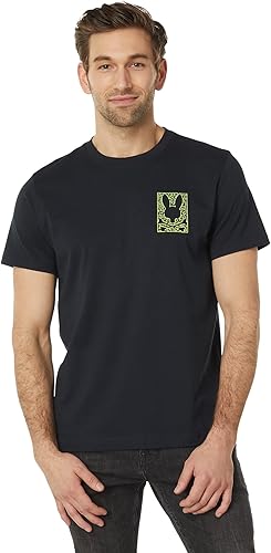 Psycho Bunny Pisani Graphic Tee Navy SM (US Hombre 4), marino