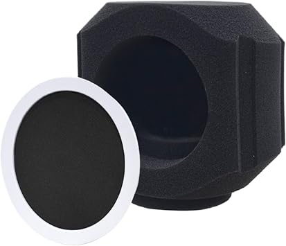 Sound Isolation Shield Microphone Filter Guard, Portable Acoustic Cover | Foam Panel for Home Recording Booth, Sound Barrier for Live Audio, Shield for Podcast Setup