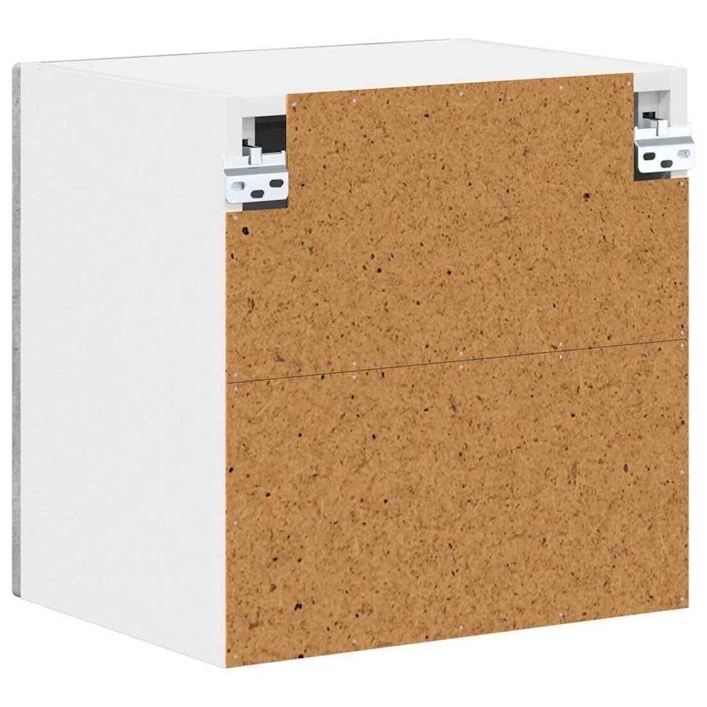 Kalmar Küchenschrank, Beton Grau, 40x31x40 cm, Holzwerkstoff, freistehendes Küchenmöbel, vielseitiger Stauraum für Kochutensilien, einfache Montage