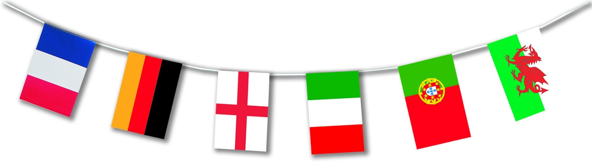 Deco Party UK Soccer Euro 2016 paper bunting 7,20m long