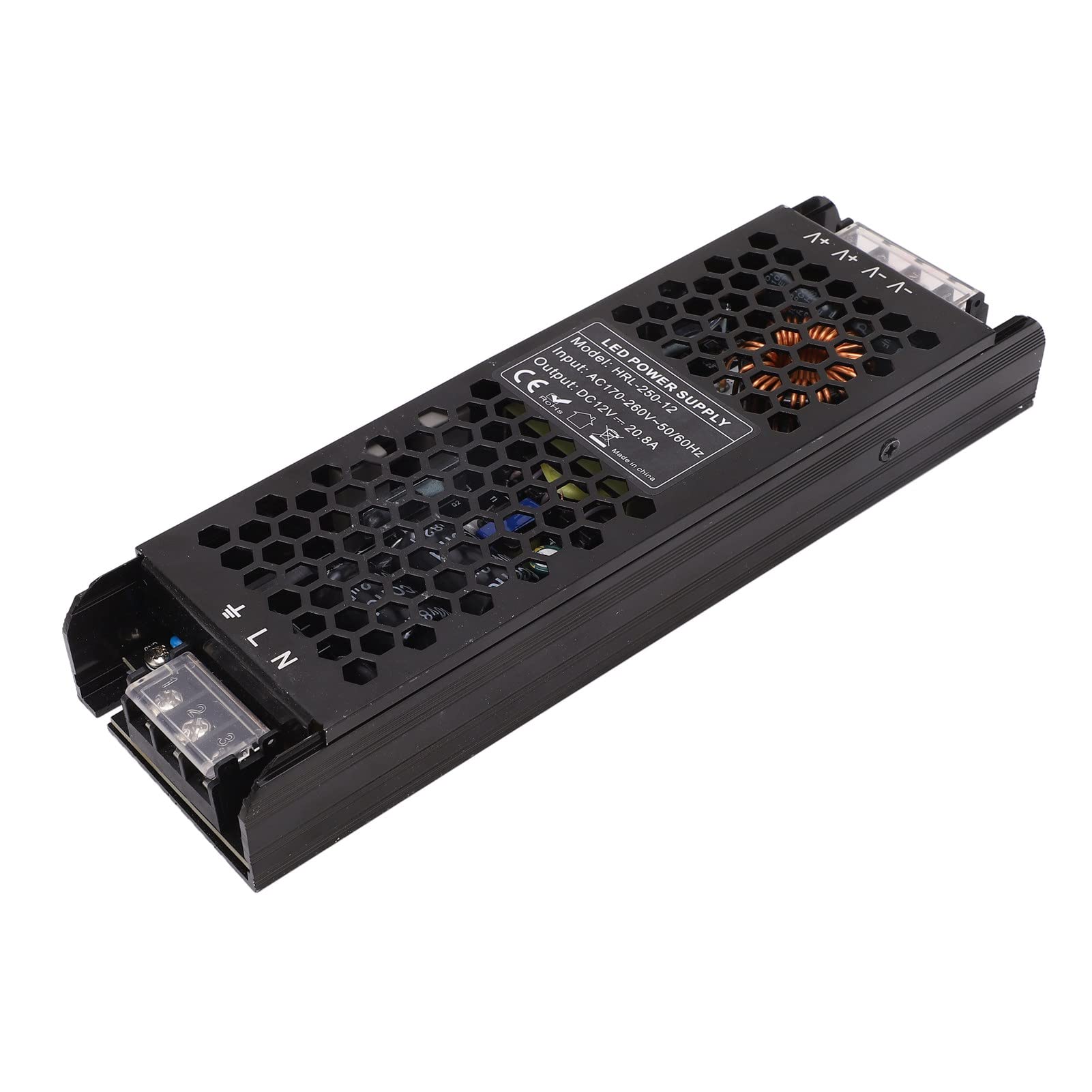 Transformateur 220V Vers 12V/24V Pour Bande LED - Puissance 25W à 350W (plusieurs Modèles) - Protections Intégrées - Alimentation à Découpage Métallique - 3