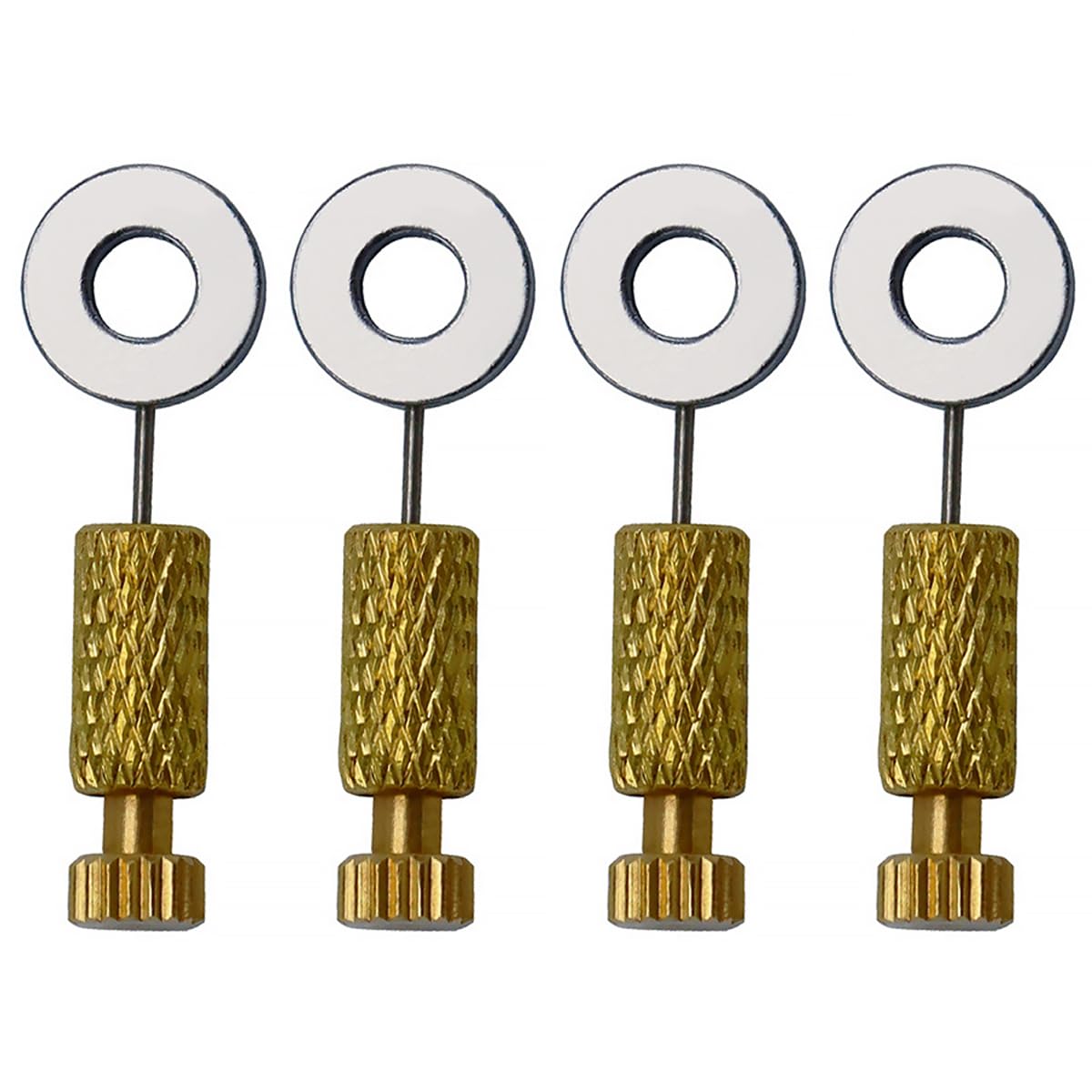 TopHomer 4Pcs DIY Leather Stitching Positioning Needle, Handmade Craft Goods Tools for Stitching Locate Pin Edges Holder Sparse Stitch for Bags to Fixed Suturing(6-12mm)