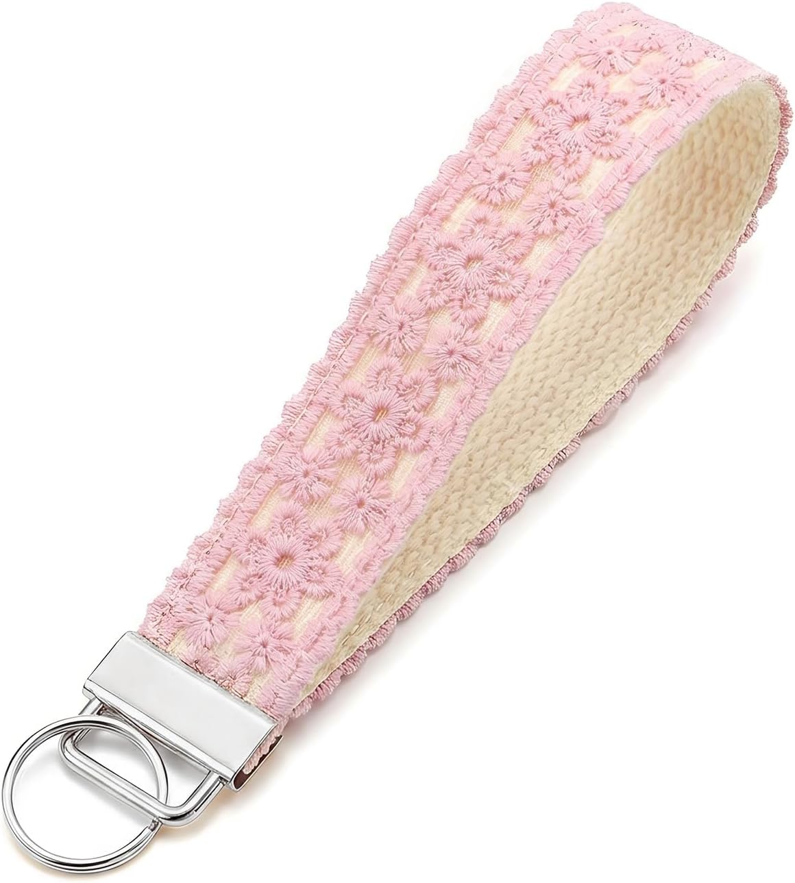 Lace Floral Keychain Wristlet for Women Cute Wrist Boho Car Key Chain