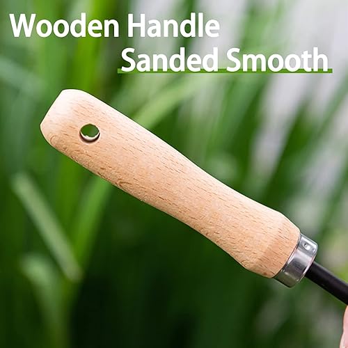 Miniatura 4 de Juego de herramientas de jardín, kit de iniciación de herramientas manuales, mango ergonómico, paleta de trasplante y rastrillo de mano cultivador,