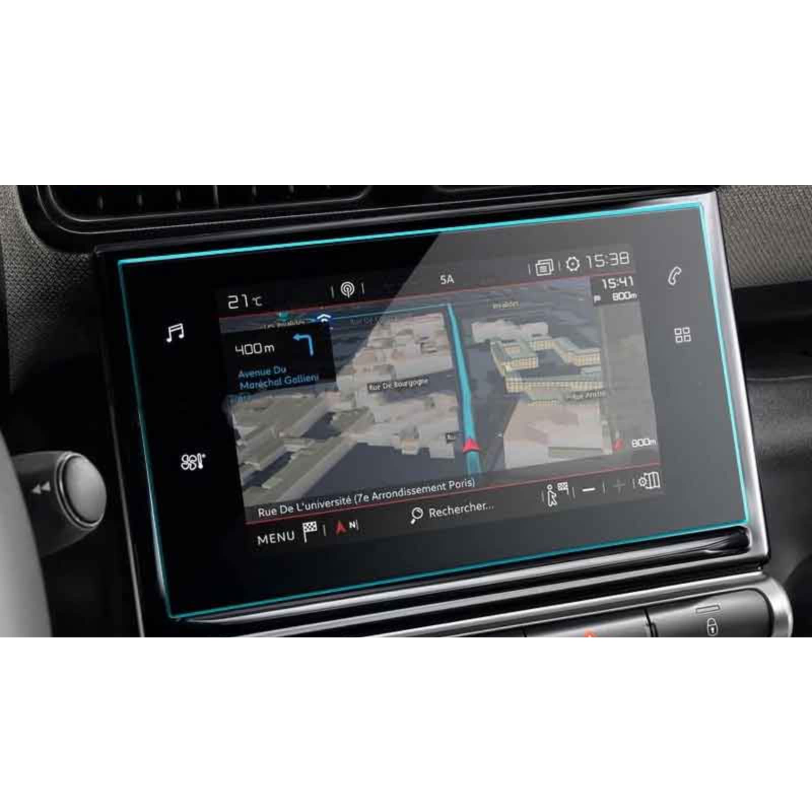 Écran Citroën C3 2021 rayé ? Solution verre trempé autoradio - 4