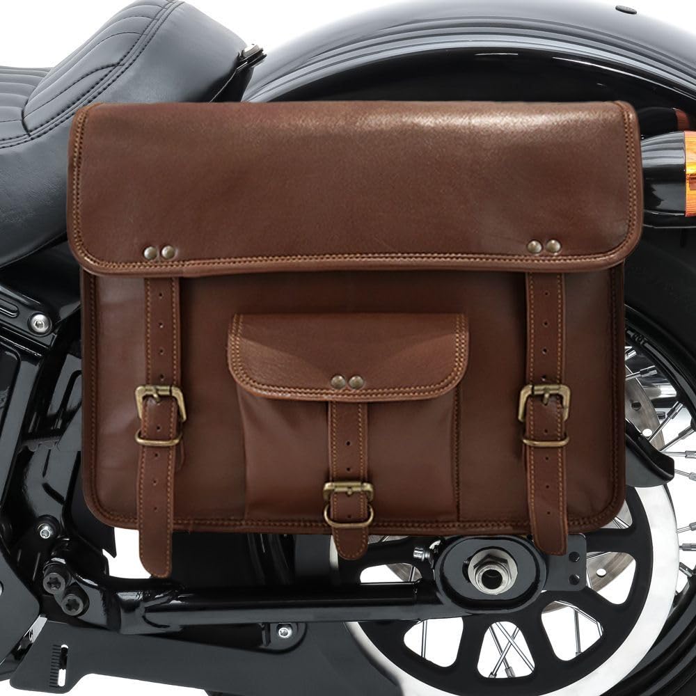 Sacoche de selle de moto faite à la main pour moto Sac