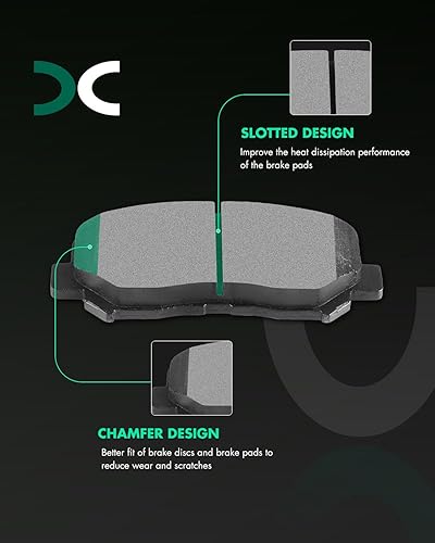 Miniatura 2 de Ceramic Pads Kits, D1640 SCITOO 4pcs Front Brakes Pads Set Fit For Chrysler 200 2015-2016,For Dodge Dart 2013-2016,For Jeep For Cherokee 2014-2016