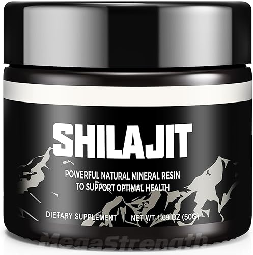 MegaStrength Shilajit, 600 mg, suplemento de Shilajit, auténtica resina Shilajit, resina orgánica Shilajit, shilajit puro, shilajit himalayo con más
