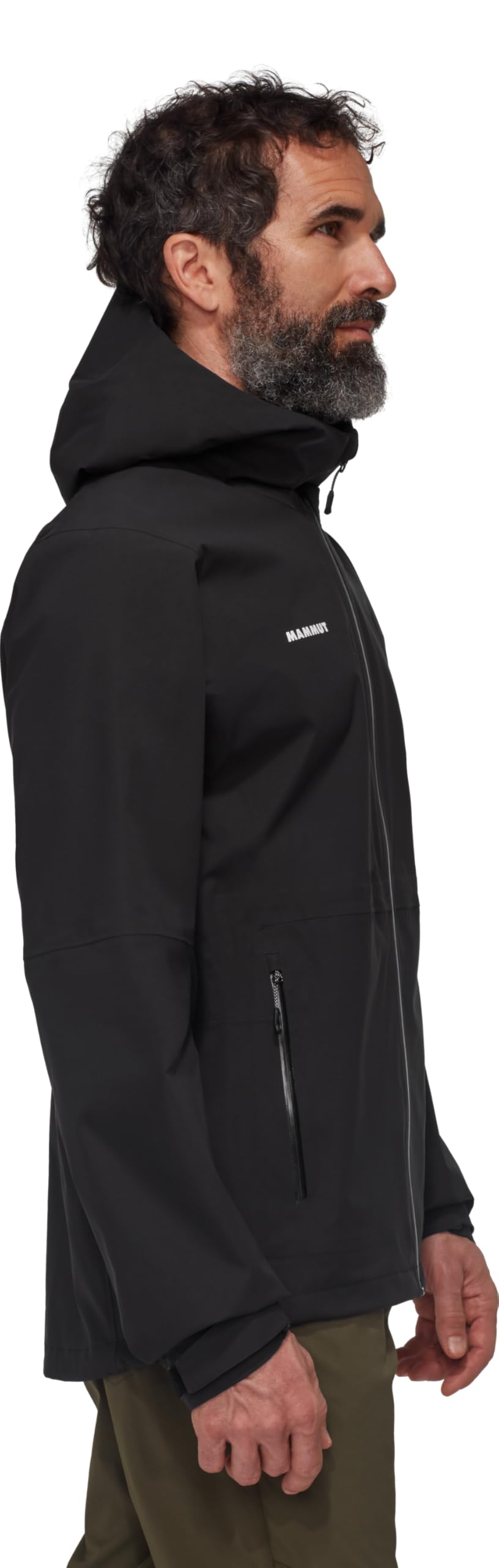 Mammut Linard Guide HS Hooded Jacket Men Herren Hardshell Wanderjacke Black/deep Teal blau