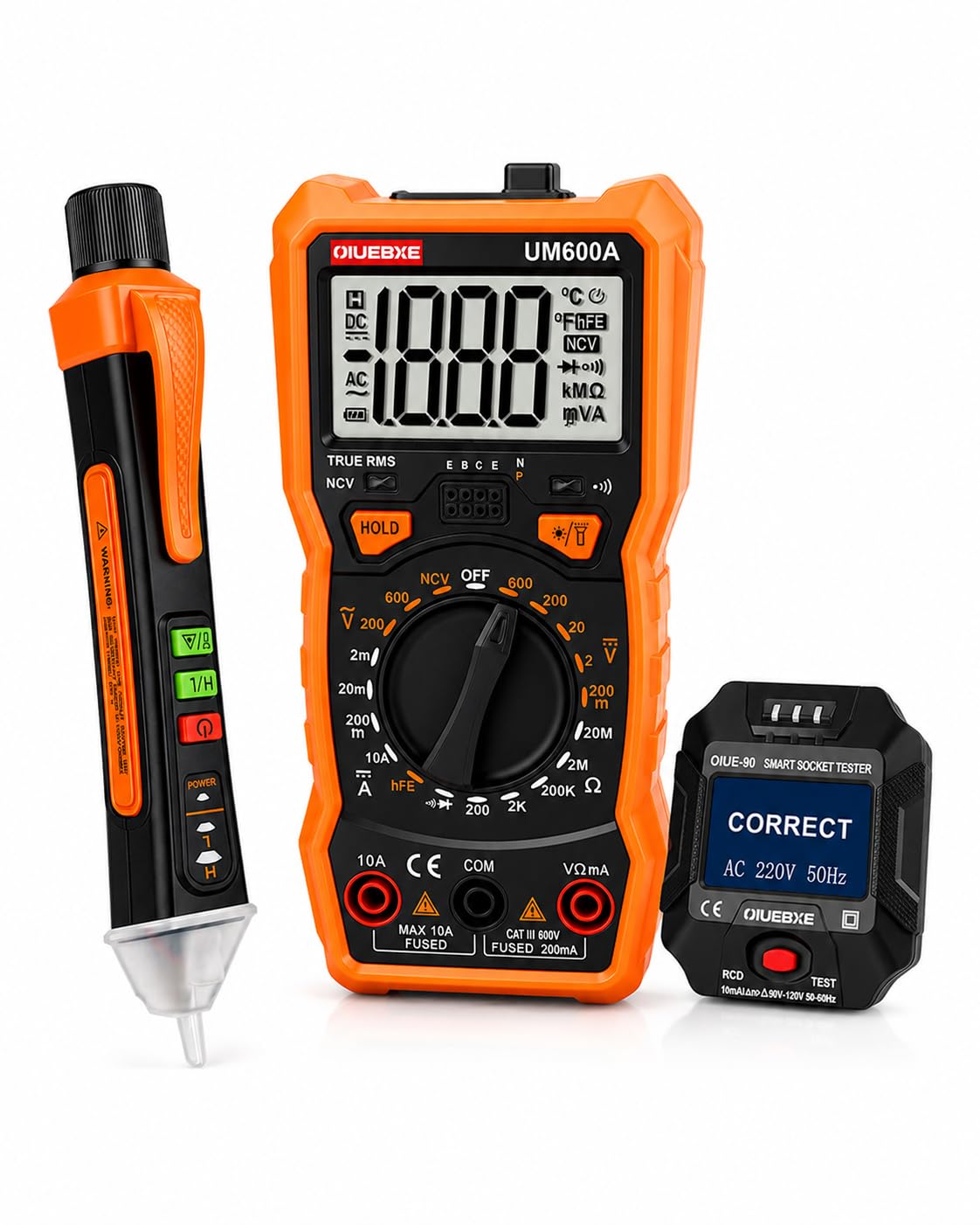 ETK3 Electrical Test Kit with True RMS Multimeter, NCV and Outlet Tester
