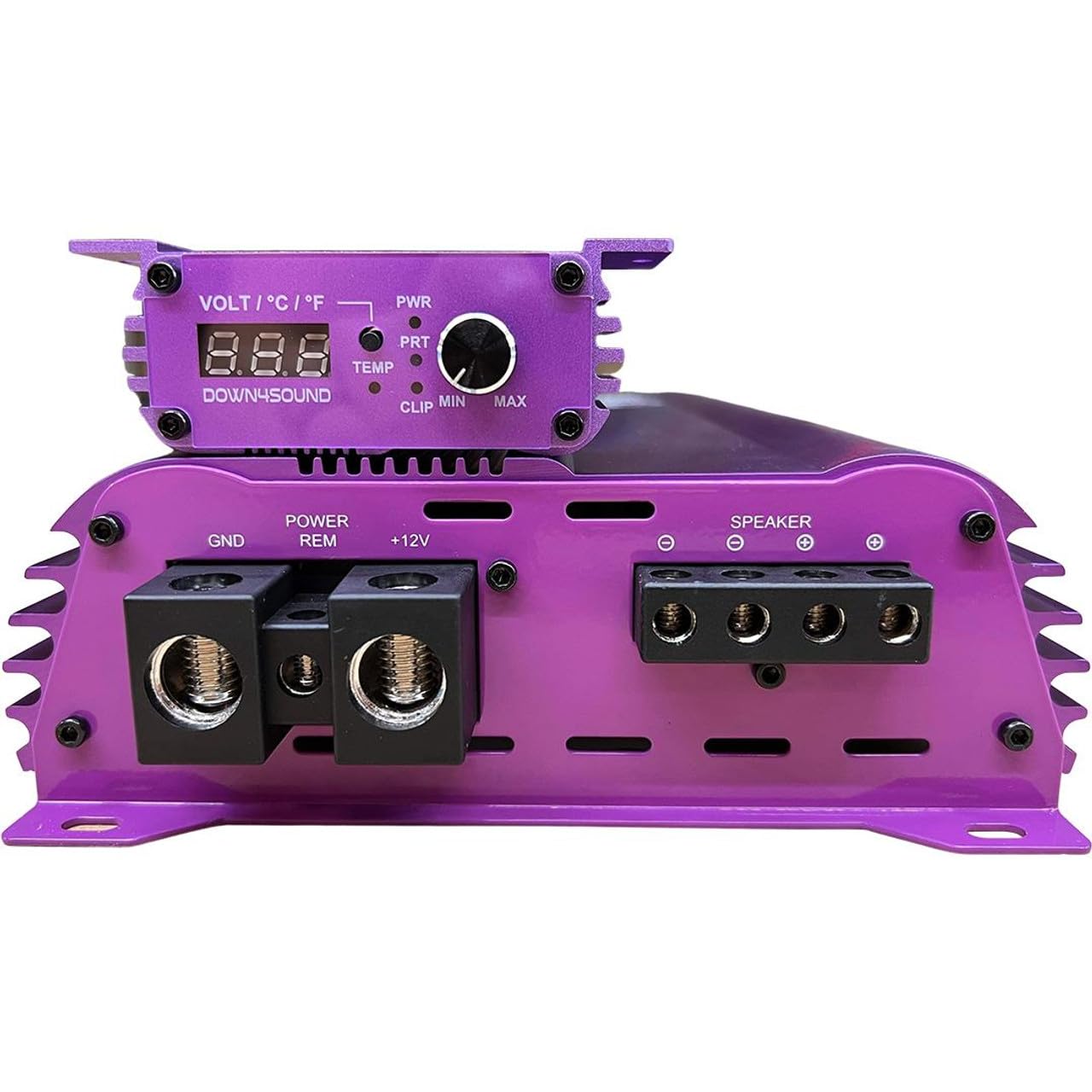 DOWN4SOUND JP23 V2 Purple | Monoblock Amplifier - 2800W RMS, 1-Ohm Stable, Linkable for Car Audio Systems, High-Performance Bass Amplifier for 2800W Subwoofer Setup 5 61VMGYhtDVL. SL1280