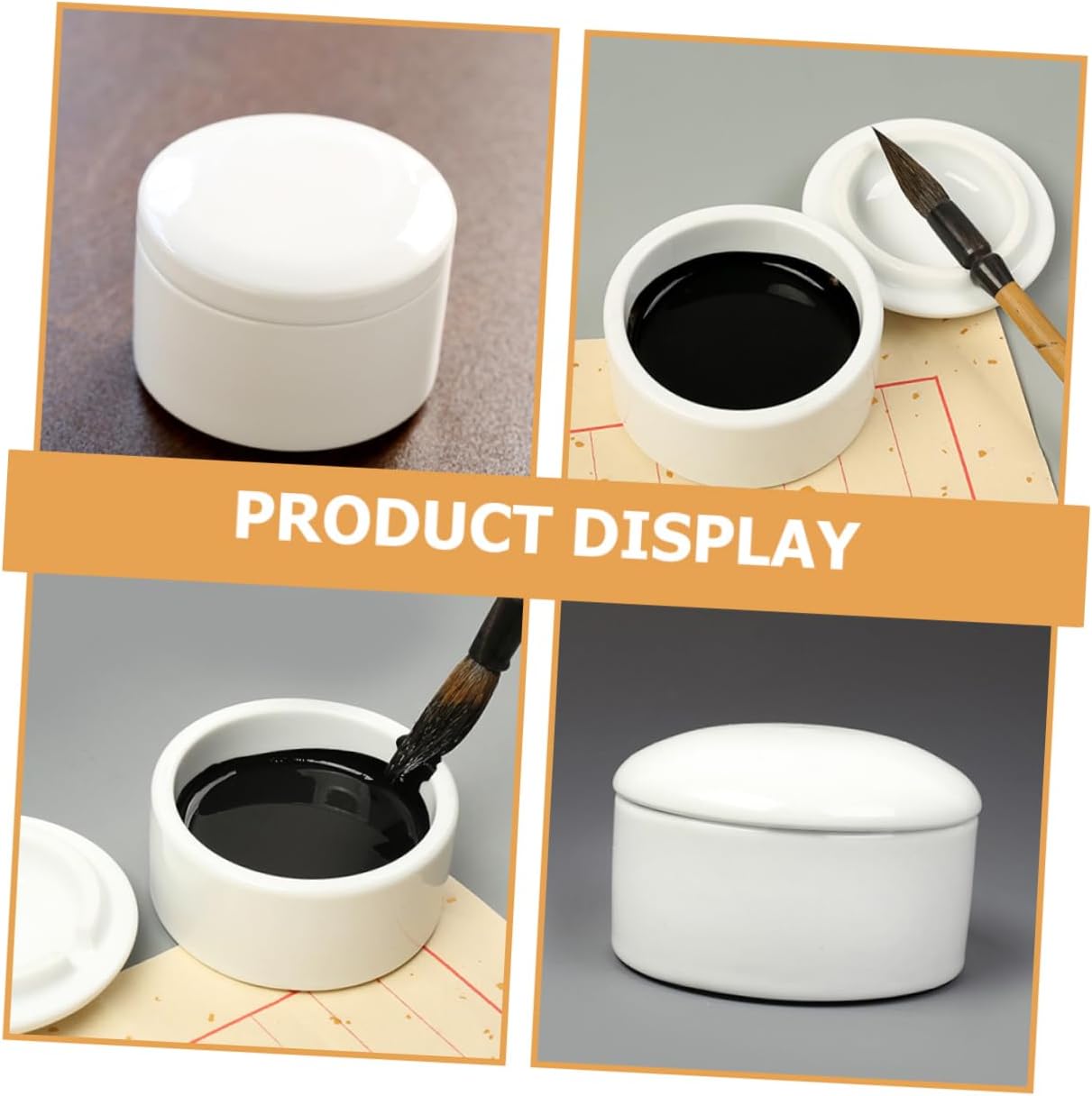 Ceramic Covered Ink Slab for Beginners and Painters White