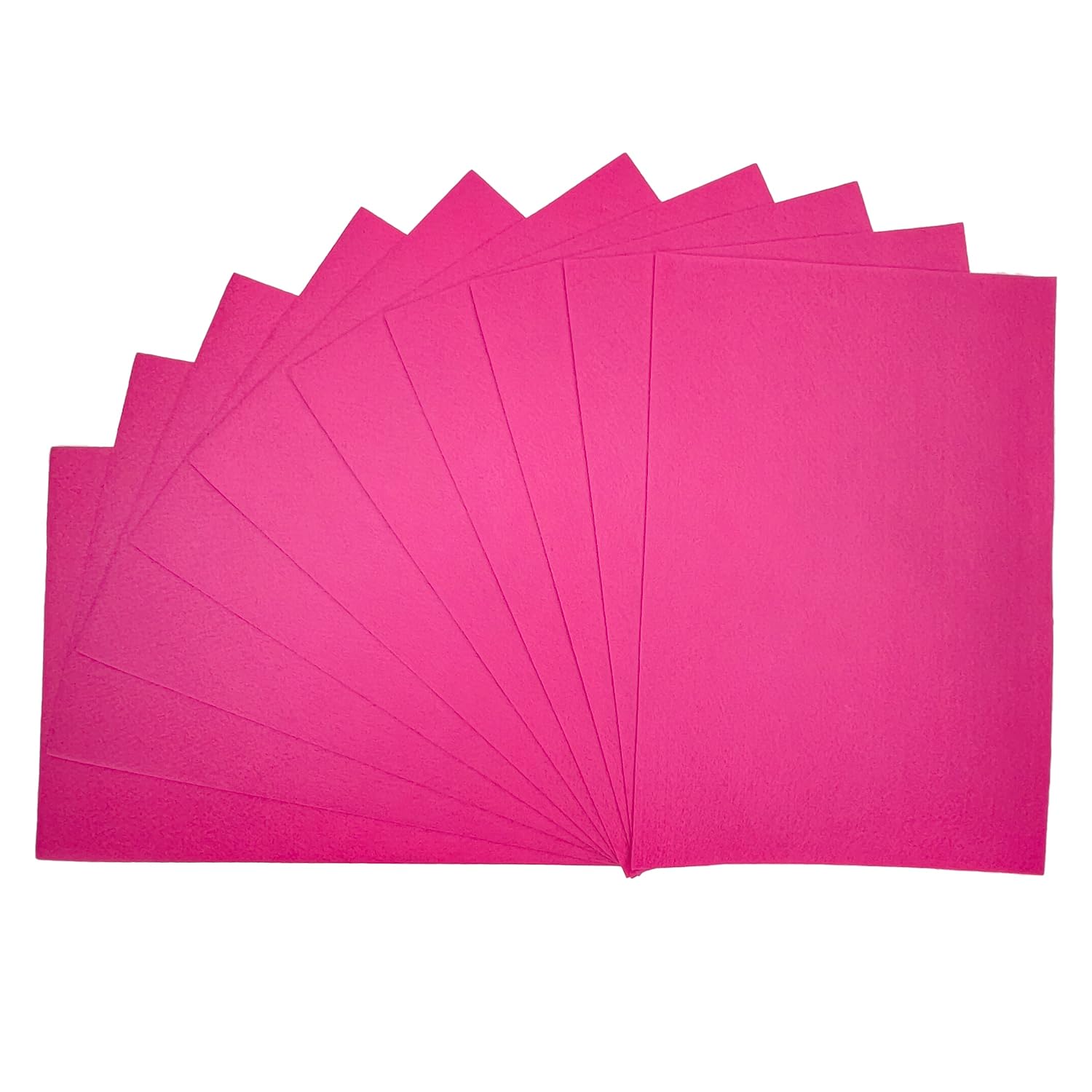 Cerise Pink Craft Felt Fabric Premium Material for Art Sewing Festive Decorations DIY Art Decor Table wear | A4 Felt Sheets, (Pack of 10)