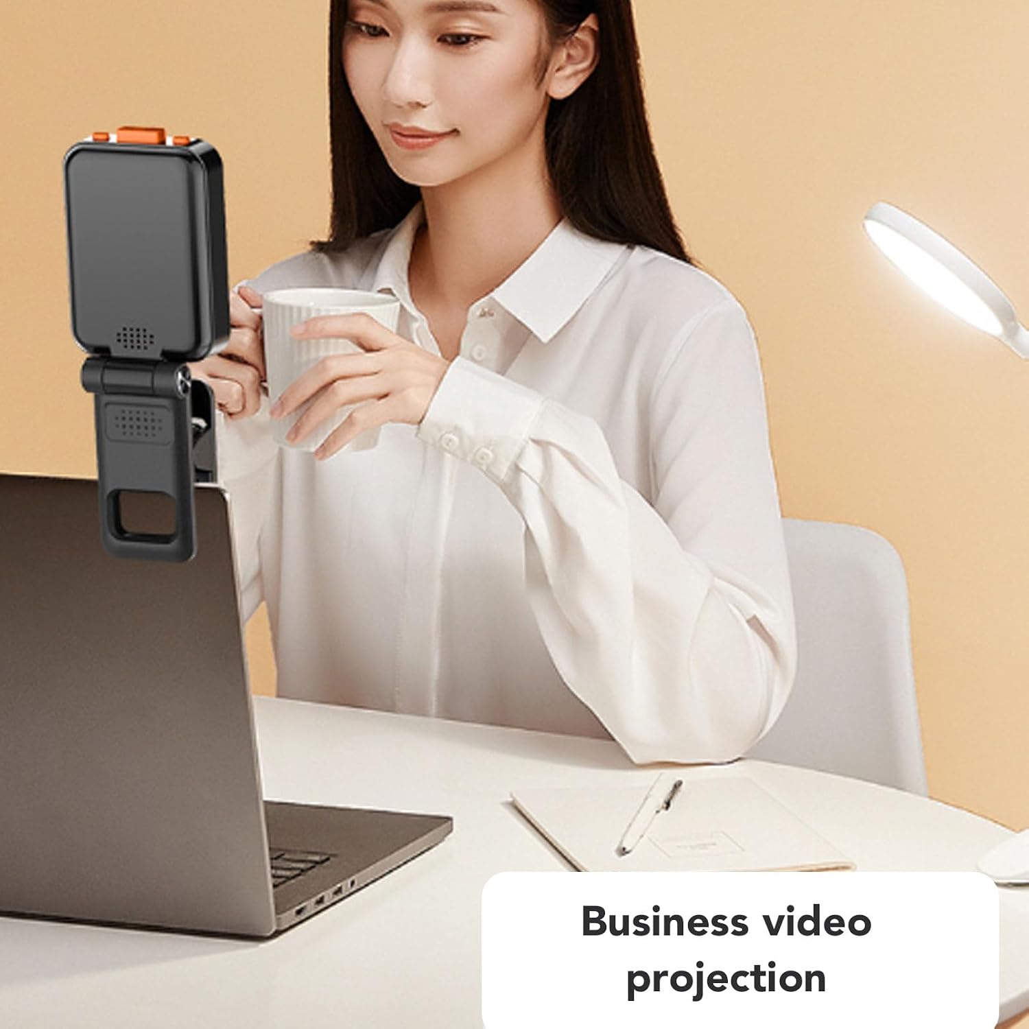 Phone Vlog Selfie Monitor Screen, 2.0 Inch Phone Vlog Selfie Screen, with Universal Folding Clamp, Bluetooth 5.0, 2.4G and 5G Wireless WiFi