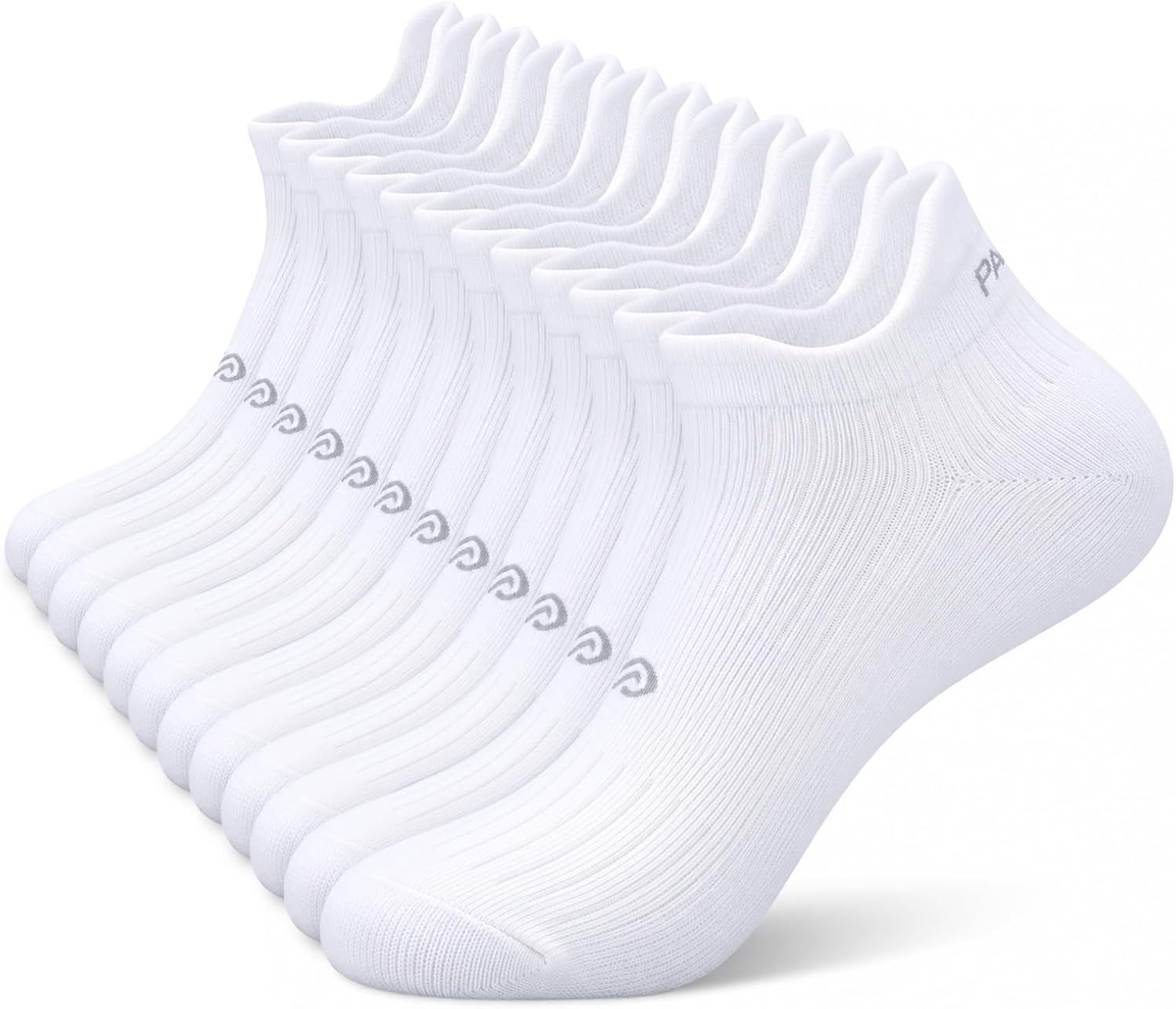 PAPLUS Cushion Running Socks 6 Pairs Ankle Socks for Men & Women with Tab