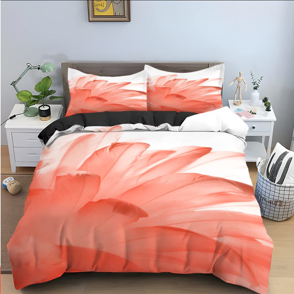 Housse de couette 240x260 plume rose pour une chambre parentale moderne