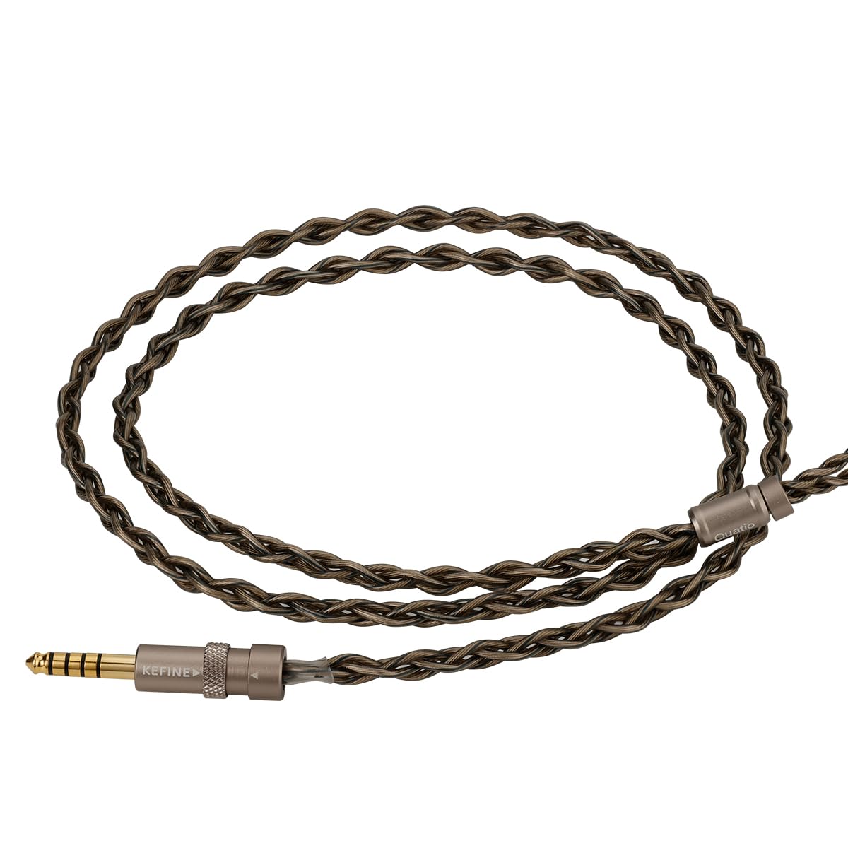 KEFINE Quatio - Auriculares híbridos IEM, monitores intraurales 2DD+2BA, auriculares con cable de alta fidelidad con boquillas de afinación reemplazables, carcasa de aluminio CNC, enchufes