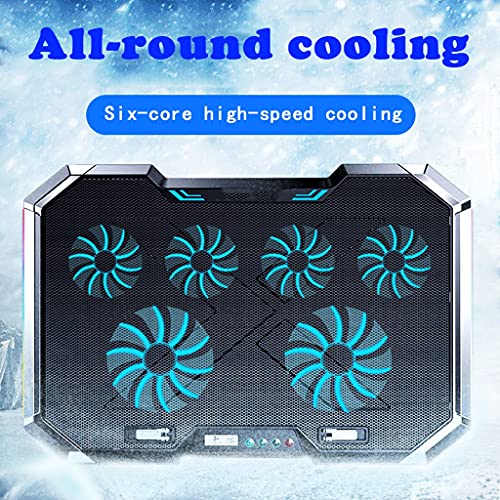 Cooler para Laptop Gaming con Seis Ventiladores LED RGB miniatura 4