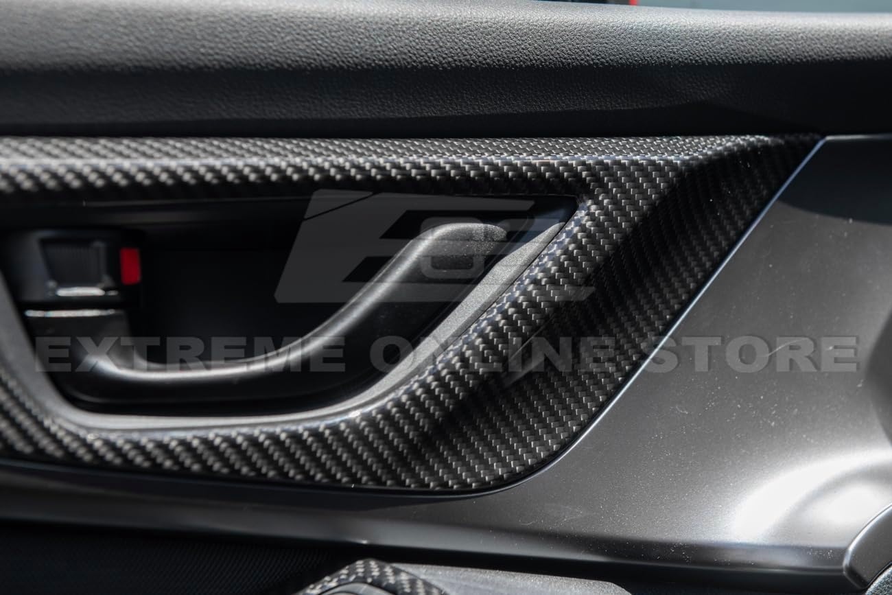 for 2022-Present Subaru WRX | JDM Factory Style Carbon Fiber Interior Tape On Front Door Side Handle Panel Trim Cover Kit