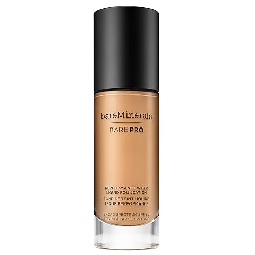 Vista 203 de bareMinerals Barepro Performance Wear - Base líquida SPF 20, maquillaje transpirable para cara, cobertura completa, uso 24 horas, acabado mate