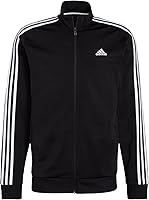 Vista 1 de adidas Essentials Warm-up Camiseta de manga corta de 3 rayas para hombre, NegroBlanco, XXL