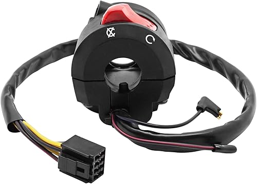 Miniatura 3 de M MATI Interruptor de control del manillar Botón de parada de arranque para Suzuki GSXR600 GSXR750 2004-2005 Bandit 1250 GSF1250 2007-2009 Gladius
