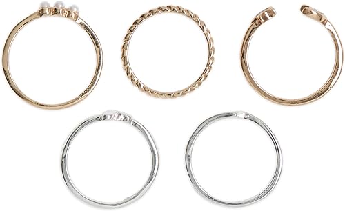 Miniatura 2 de Lucky Brand Anillo celestial de dos tonos, dos tonos, talla única, Metal, Sin piedras preciosas