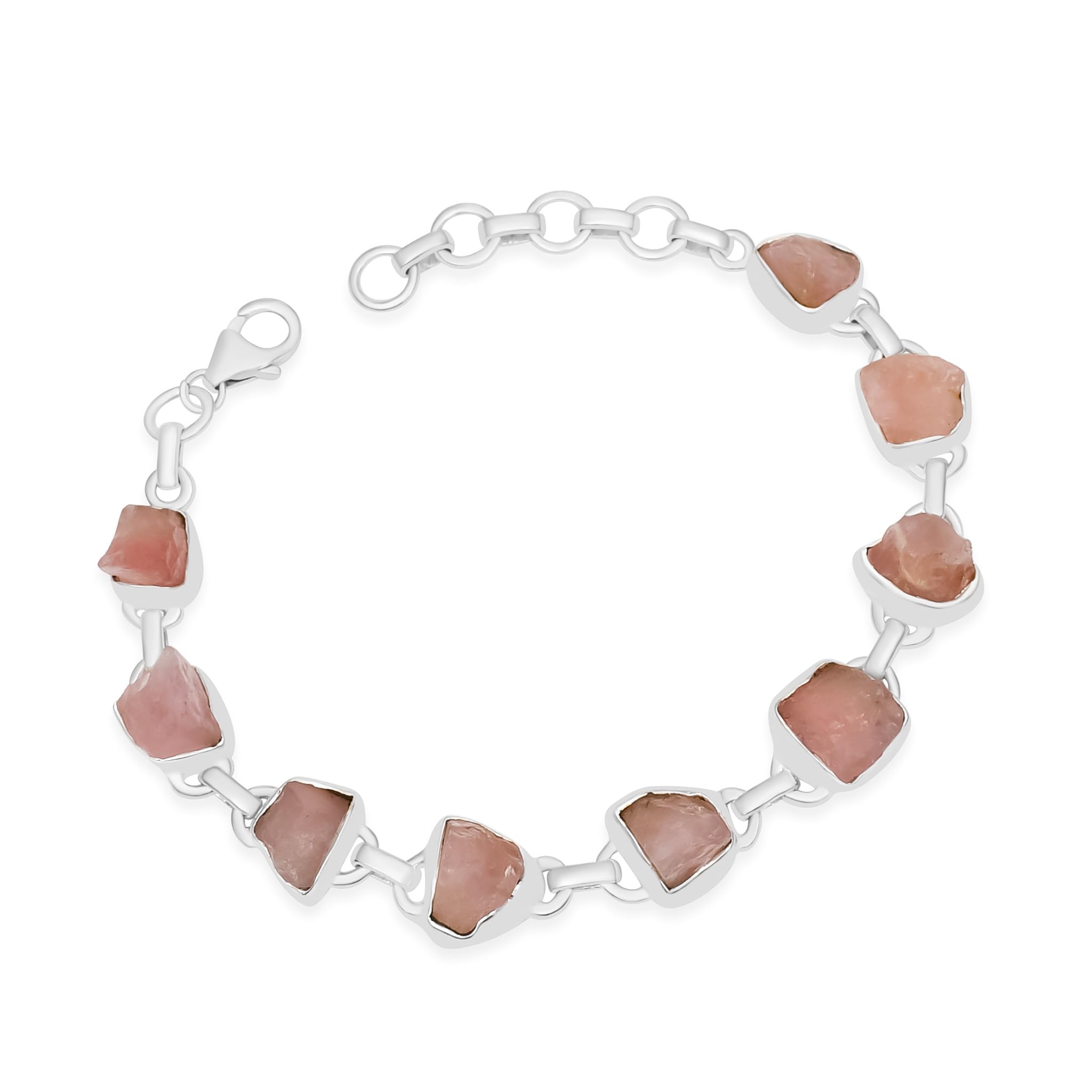 Bracciale rigido regolabile in argento Sterling 925 con pietra preziosa smeraldo naturale, per donne e ragazze, Metallo Gemma, Smeraldo