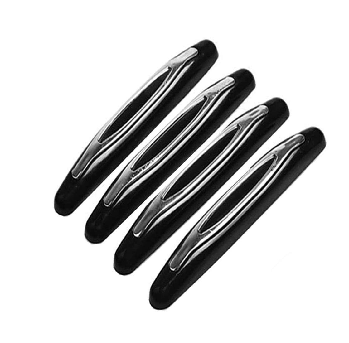 LEKEONE Rubber Car Door Edge Guards Defender (Black, 4 Pieces)