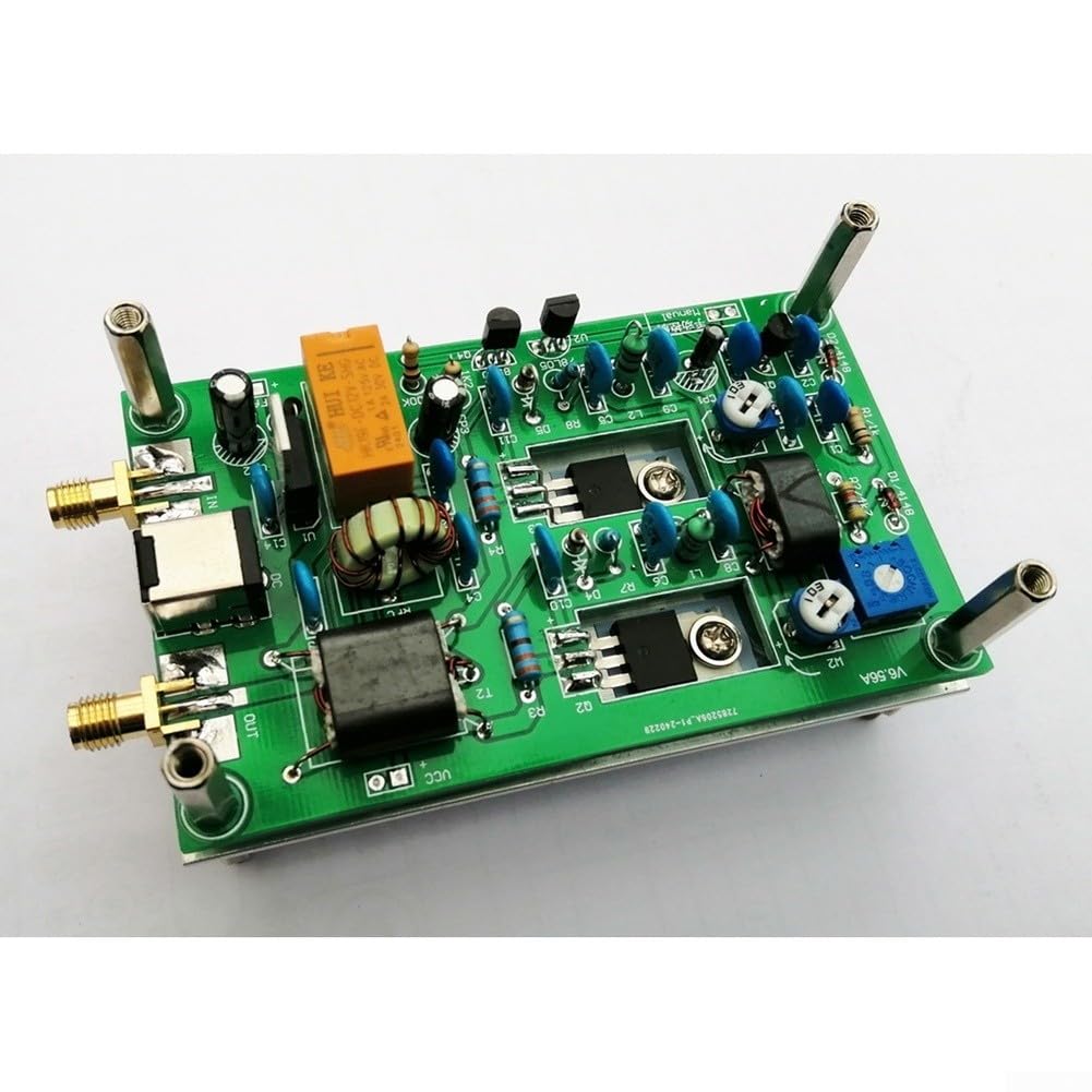 Scheda amplificatore di potenza ad onde corte CW SSB lineare HF radio amatoriale 3-28MHz con commutazione automatica 60 x 100 mm PCB con dissipatore di calore (B)