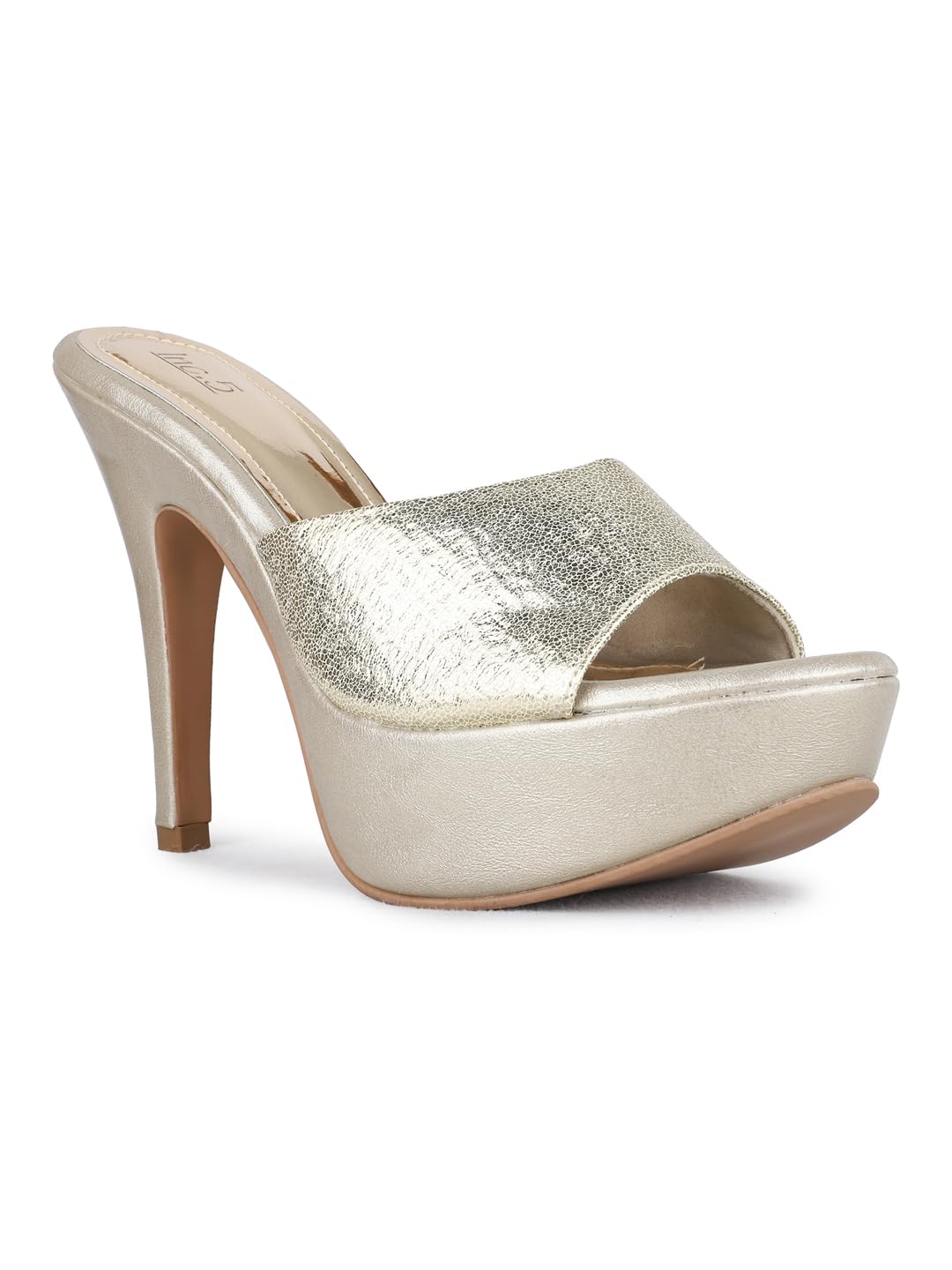inc.5 Womens Golden Solid Round Toe Stiletto Heel Sandals-picture-40